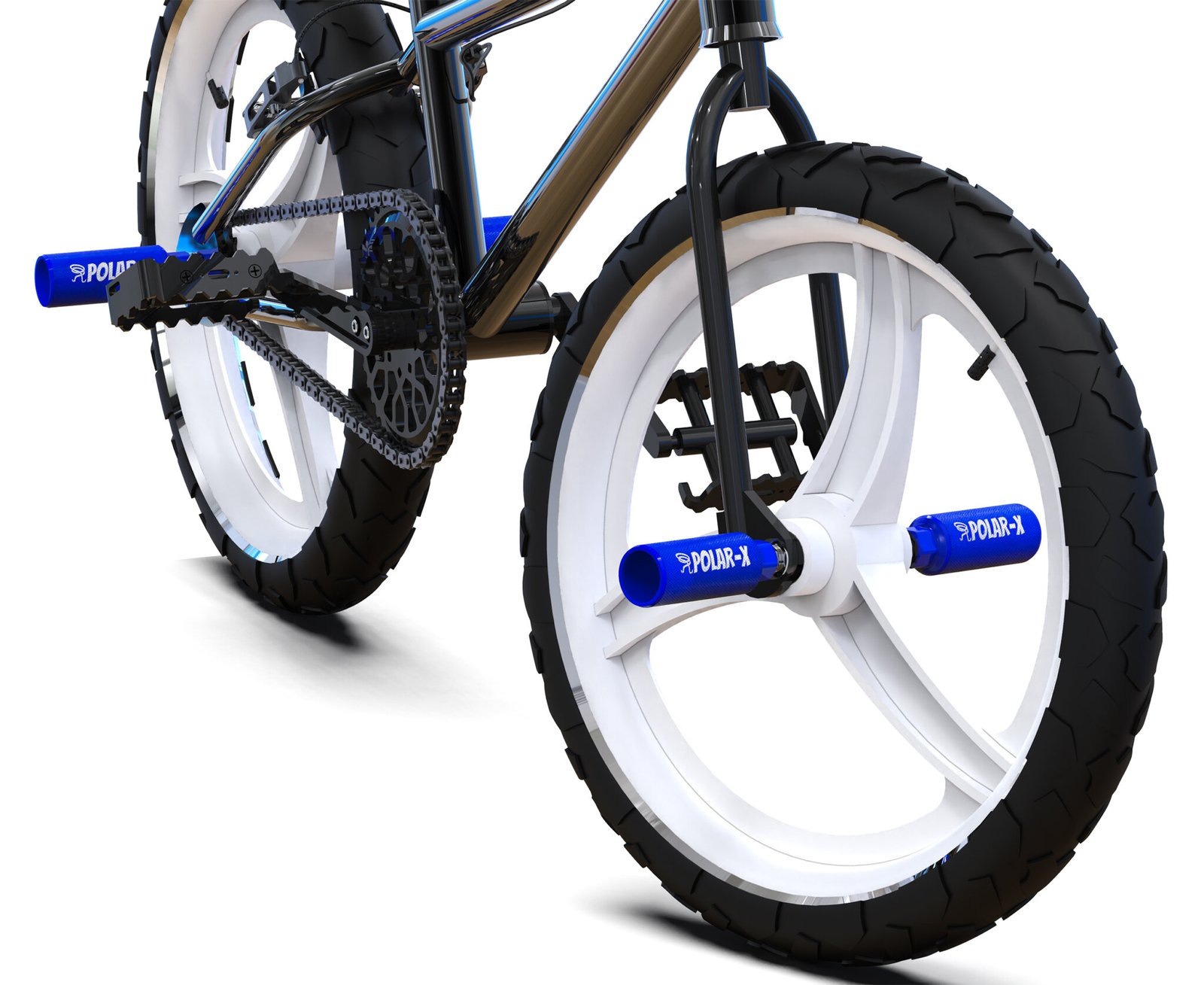 Volo Polar-X Bike Pegs voor 3/8 inch vaste assen, BMX-accessoires, achterzijde, voetsteun, straatstunt, aluminiumlegering, antislip, licht, fiets, kinderen, fietsen, scooter (zwart